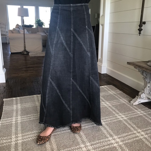Style J Dresses & Skirts - Style J long black denim skirt
